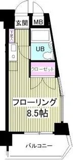 パインセンターハイツ大塚【501号室】の間取り