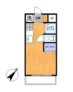 プラスパ大塚【102号室】の間取り