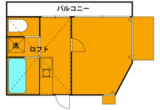 シャンテ北大塚【501号室】の間取り
