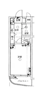菱和パレス池袋本町【206号室】の間取り