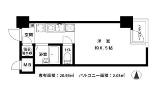 ニュー池袋ハイツ【605号室】の間取り