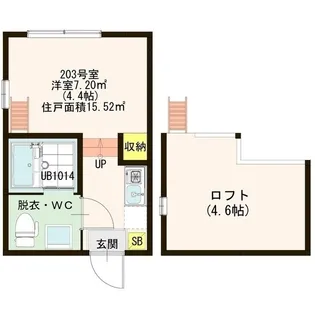 HARUMI上池袋【203号室】の間取り