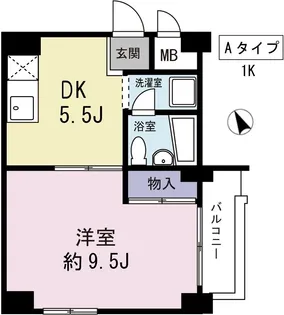 アパルトマン喜美よし【502号室】の間取り