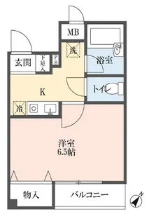 ロイヤルメゾン中丸【0208号室】の間取り