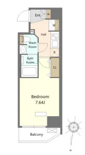 SHOKEN RESIDENCE早稲田【501号室】の間取り