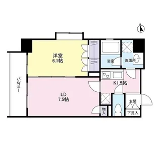 リバーレ池袋【0705号室】の間取り