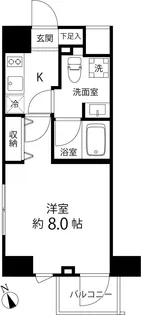 DELCCS IKEBUKURO【801号室】の間取り