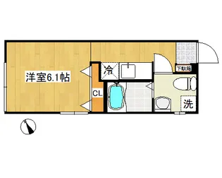ロータス板橋【0103号室】の間取り