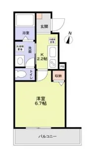 GRAND BLEU MAISON【202号室】の間取り