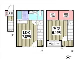 アメトリン池袋【201号室】の間取り