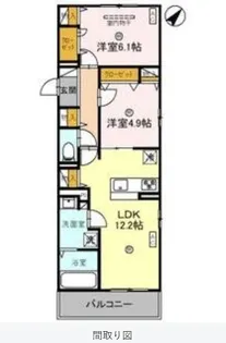サンパティーク東町【201号室】の間取り