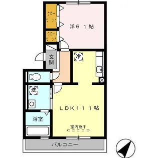 コンフォール【303号室】の間取り