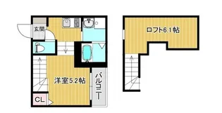 MODERN PALAZZO 須屋Balm【206号室】の間取り