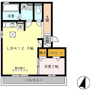 セジュール・マイ【102号室】の間取り