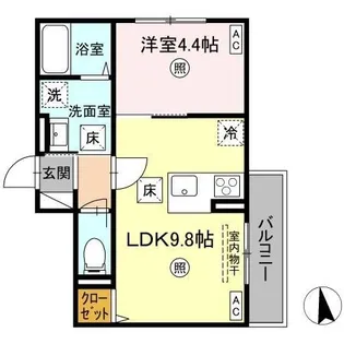 NOAH【201号室】の間取り