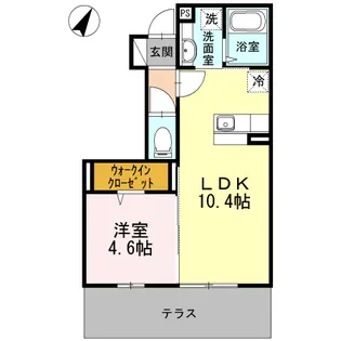 ホワイトリム【103号室】の間取り