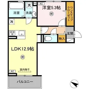 オーヴィラージュⅡ【206号室】の間取り