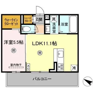 パーチェ御幸【202号室】の間取り
