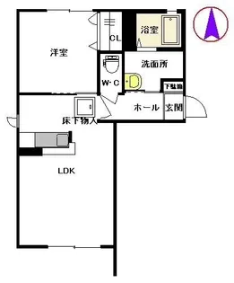 サンリッチ C棟【103号室】の間取り
