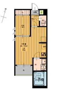 REGALEST熊本駅南【205号室】の間取り