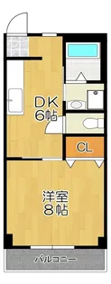 メゾンベルデ【102号室】の間取り