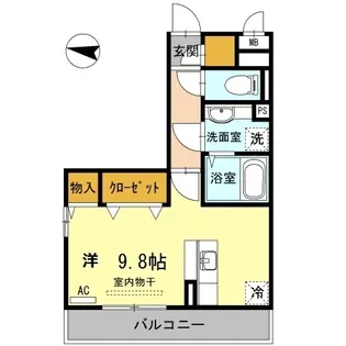 アザックけやき通り【207号室】の間取り