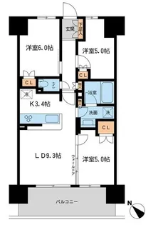 BLESS宮崎台【1206号室】の間取り
