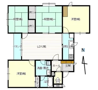 パークコート昭和町【106号室】の間取り