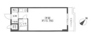 パレ・ドール石川台【213号室】の間取り