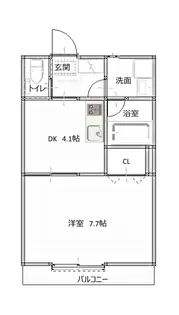 ライトハウス道匠小路【203号室】の間取り
