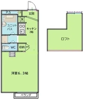 ライトハウス金成【211号室】の間取り