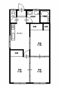 桜田コーポⅠ【203号室】の間取り