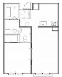 ライトハウス五反田【208号室】の間取り