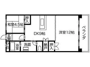 プレアデス【D2号室】の間取り