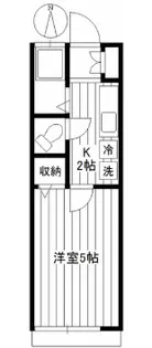 NOVAハイツ早稲田【1階】の間取り
