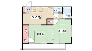 井上コーポ【2階】の間取り