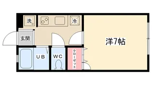 コンフォート東大沼【102号室】の間取り