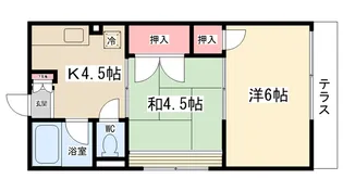 シティハイム コトブキ【1階】の間取り