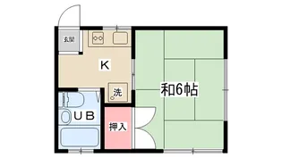 コーポチトセ【201号室】の間取り
