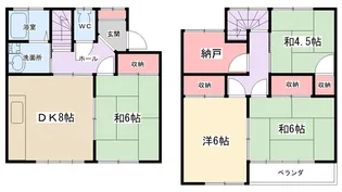 神奈川県相模原市南区古淵1【一戸建】の間取り