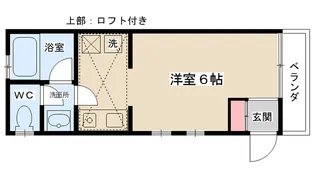1Rの間取り画像