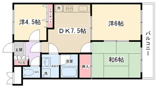 コスモ淵野辺【2階】の間取り