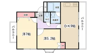 プラウド・エンブレム【202号室】の間取り
