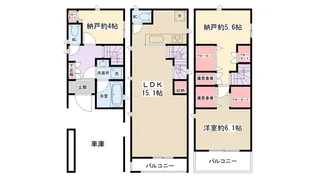 神奈川県相模原市南区古淵6丁目【一戸建】の間取り