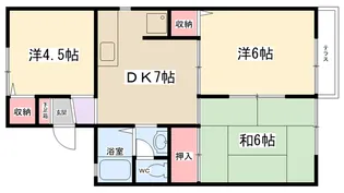 フォーレスト東大沼【1階】の間取り