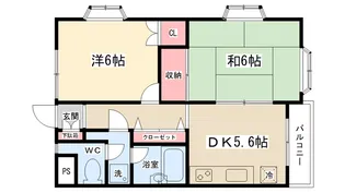 アパートメントリセエンヌ【209号室】の間取り