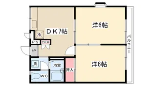 サニーサイド北沢【2階】の間取り