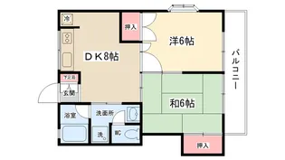 ハイツ平成【103号室】の間取り
