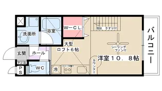シルキーⅢ【202号室】の間取り