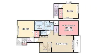 ハレレア・ラニ 【ミサワホーム施工】【102号室】の間取り